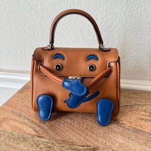Leather Top handle Doll Bag